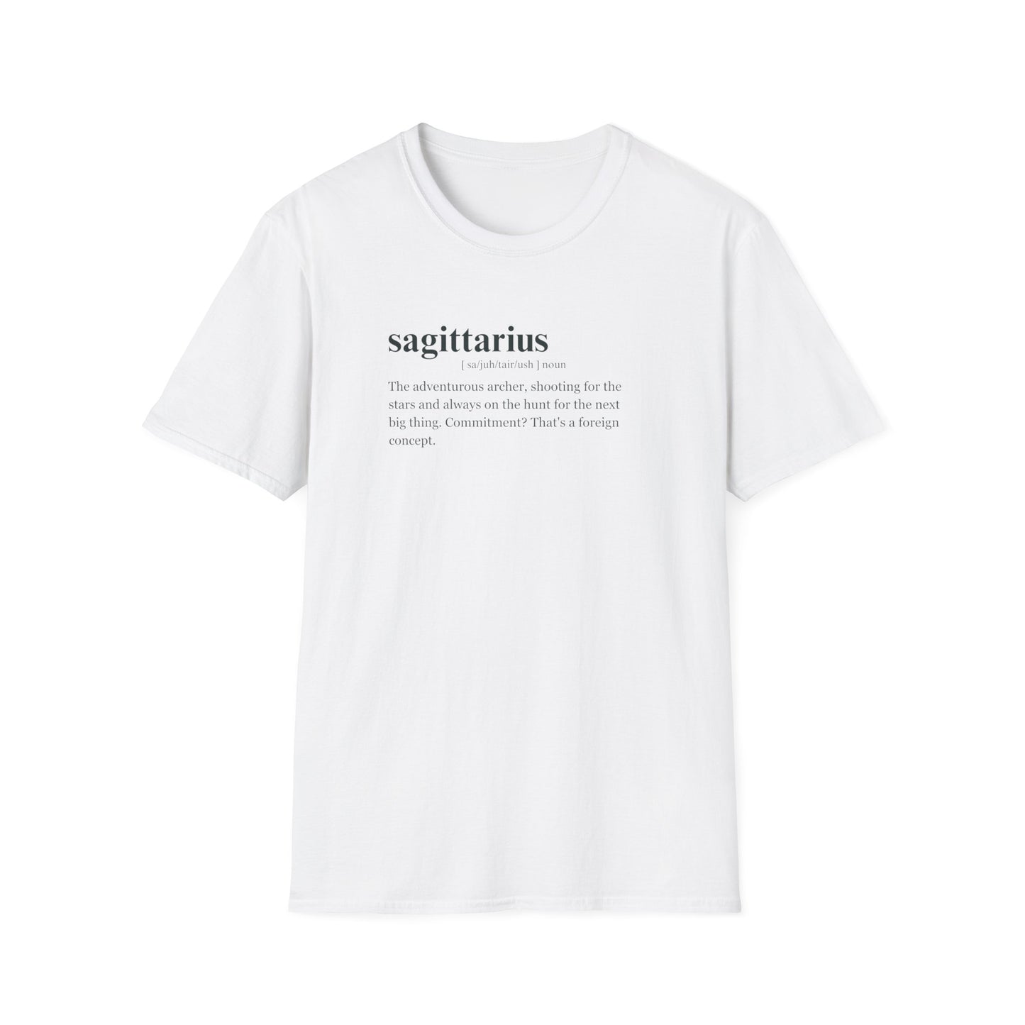 "SAGITTARIUS"Zodiac sign Unisex Softstyle T-Shirt