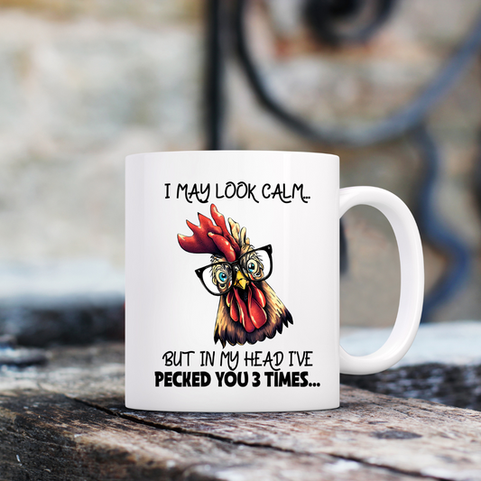ROOSTER Funny quote Ceramic Mug,