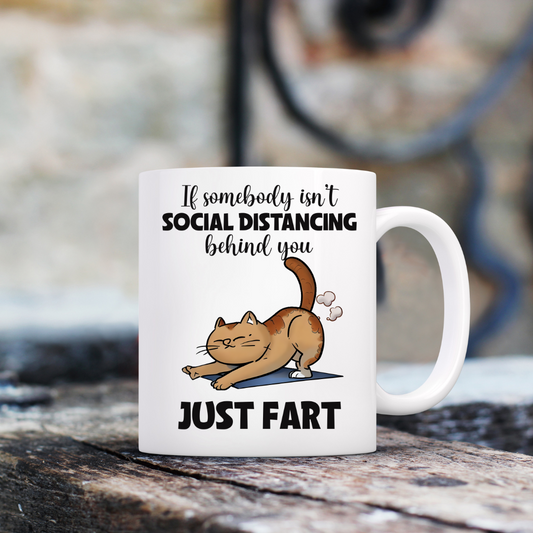 FAR...T CAT Funny Ceramic Mug