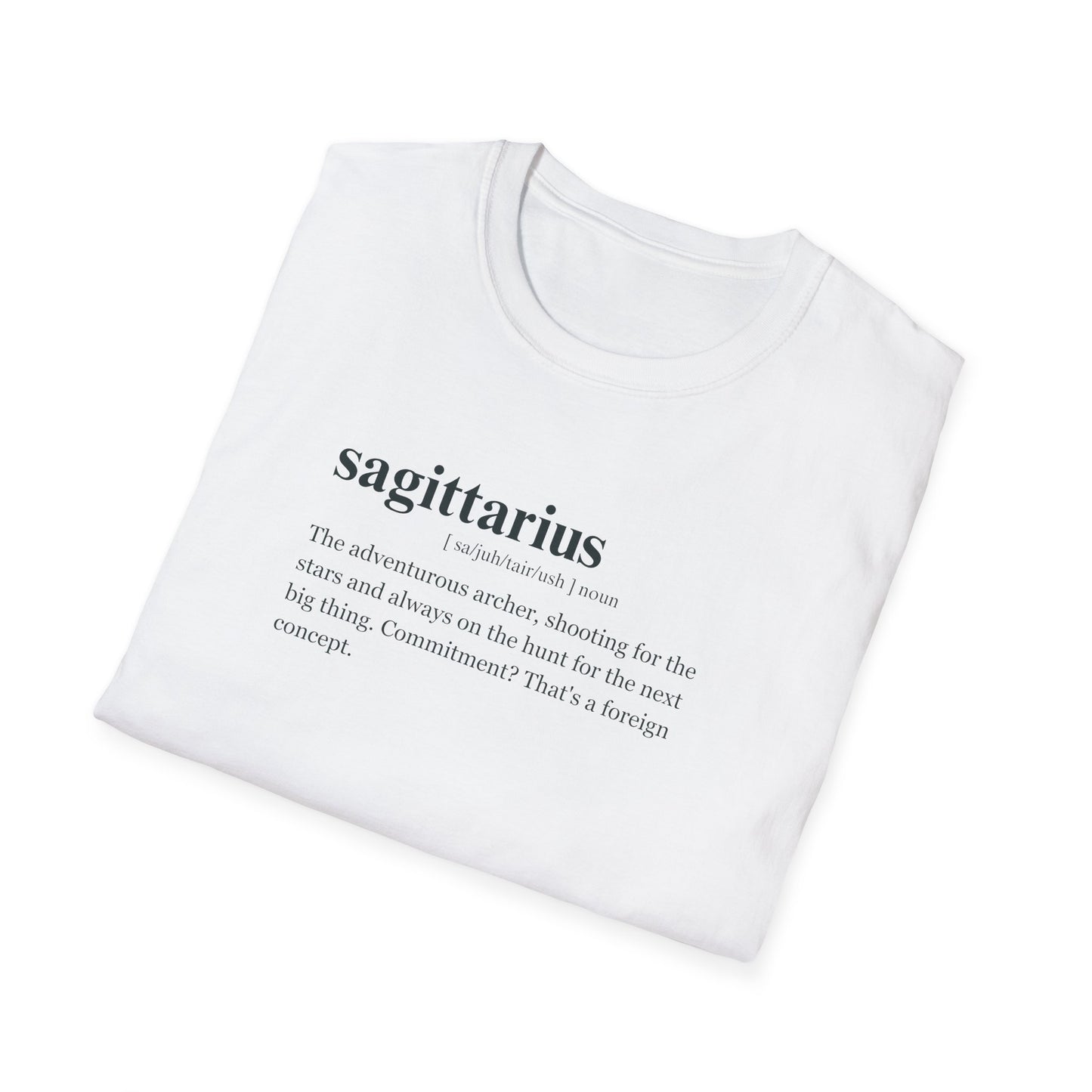 "SAGITTARIUS"Zodiac sign Unisex Softstyle T-Shirt