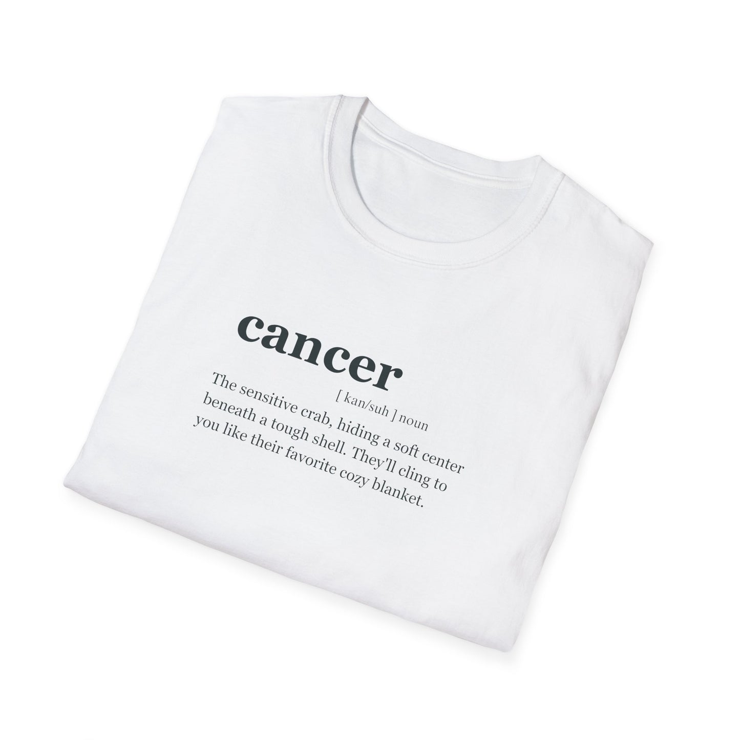 "CANCER "Zodiac sign Unisex Softstyle T-Shirt