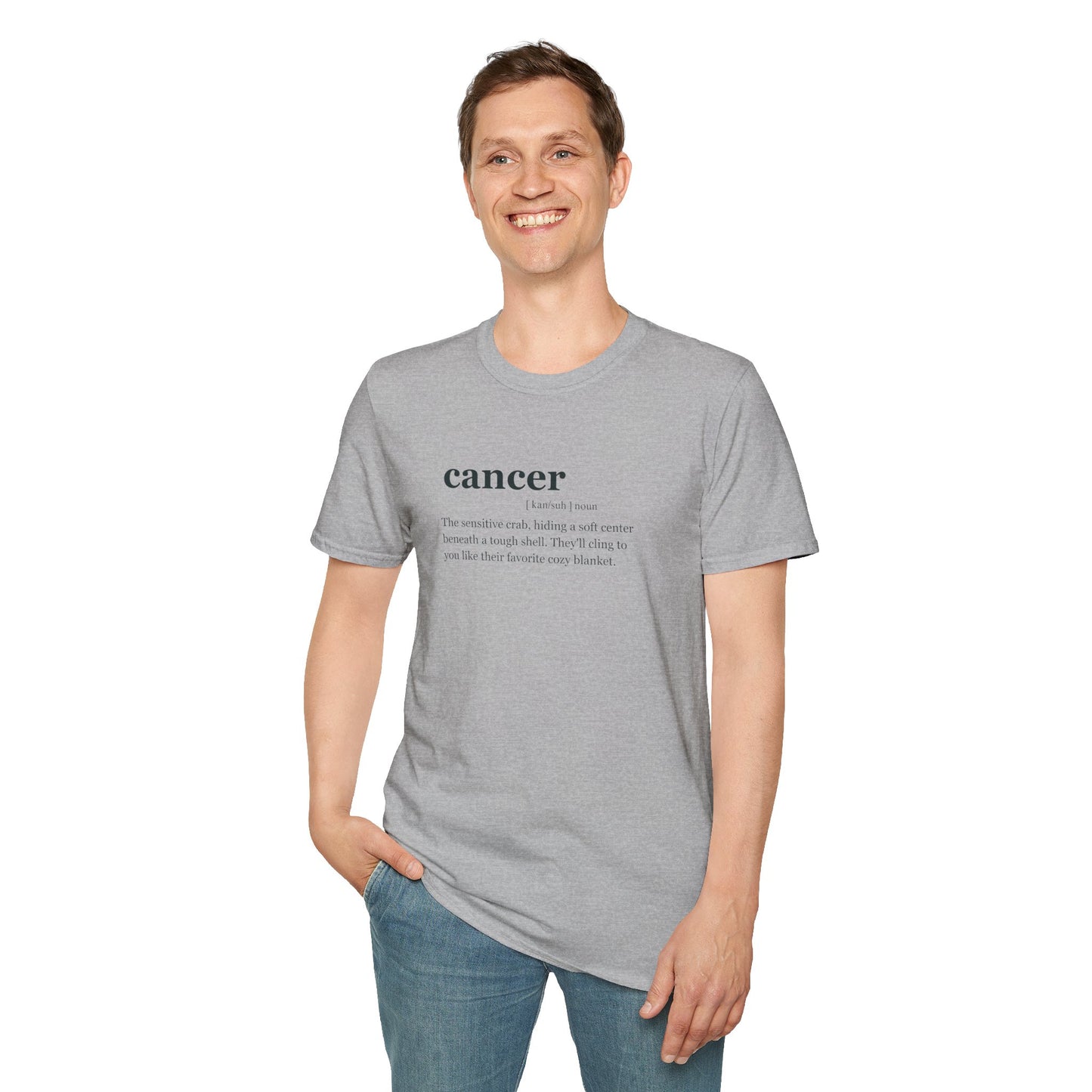 "CANCER "Zodiac sign Unisex Softstyle T-Shirt