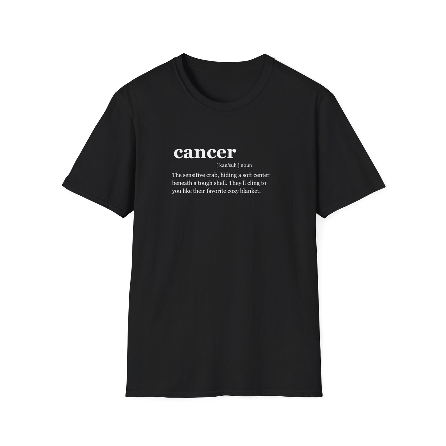 "CANCER "Zodiac sign Unisex Softstyle T-Shirt