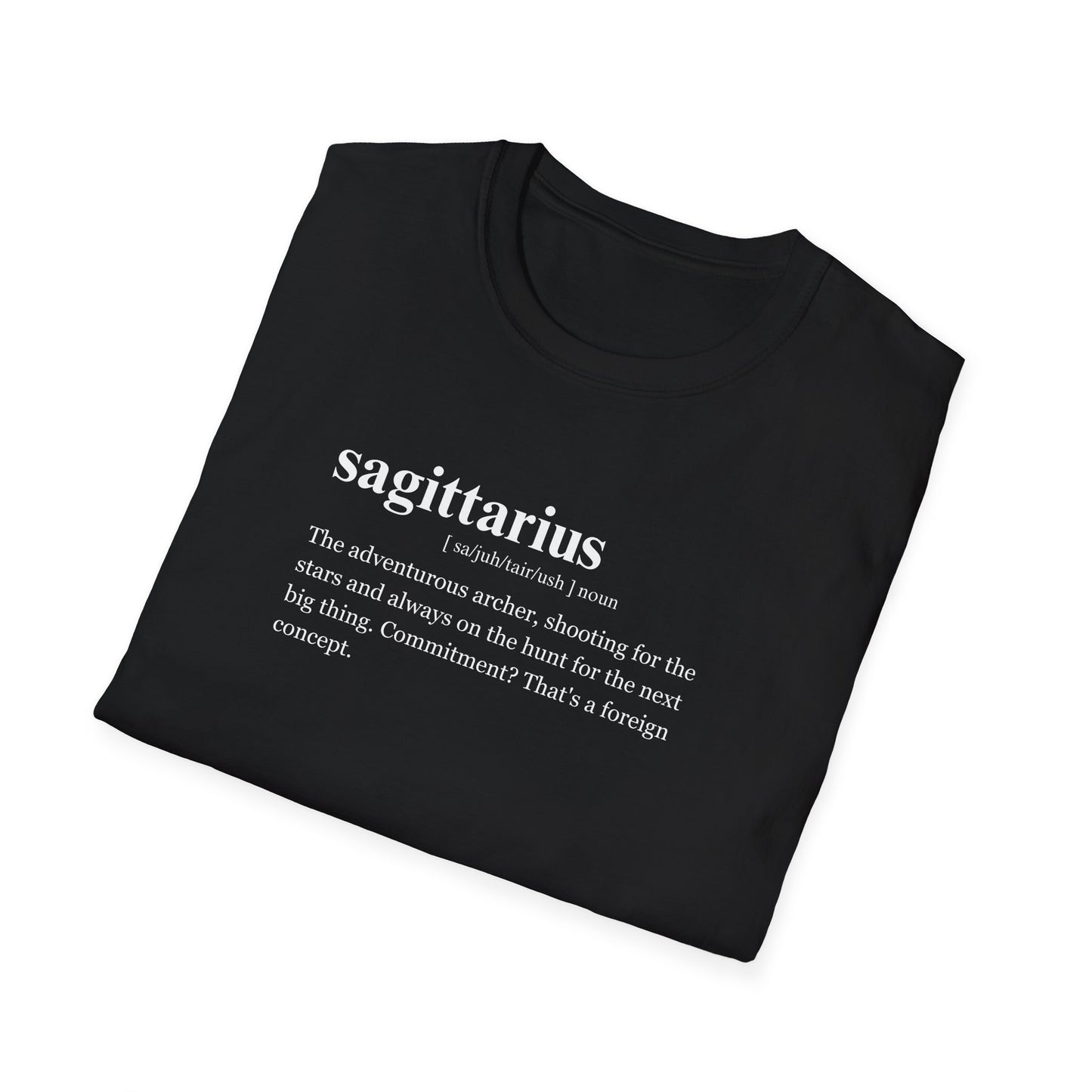 "SAGITTARIUS"Zodiac sign Unisex Softstyle T-Shirt