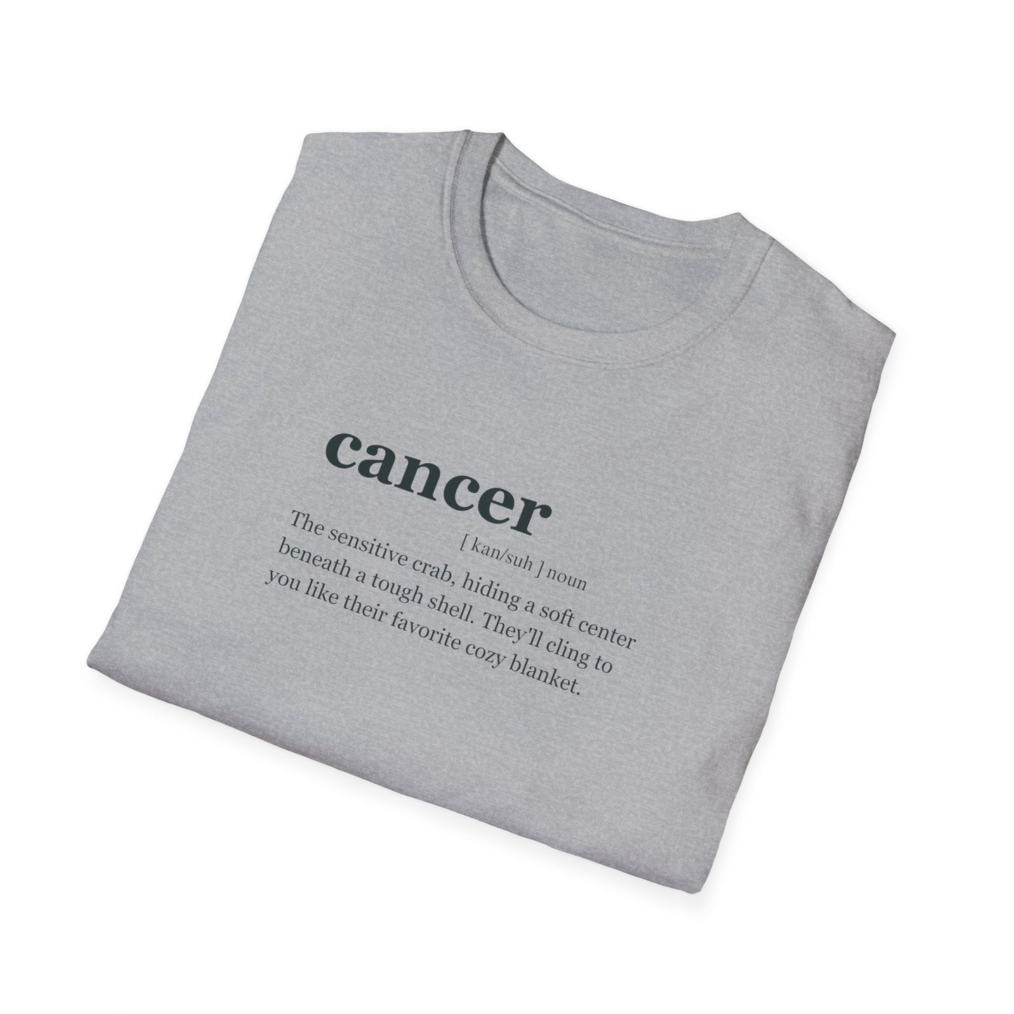 "CANCER "Zodiac sign Unisex Softstyle T-Shirt