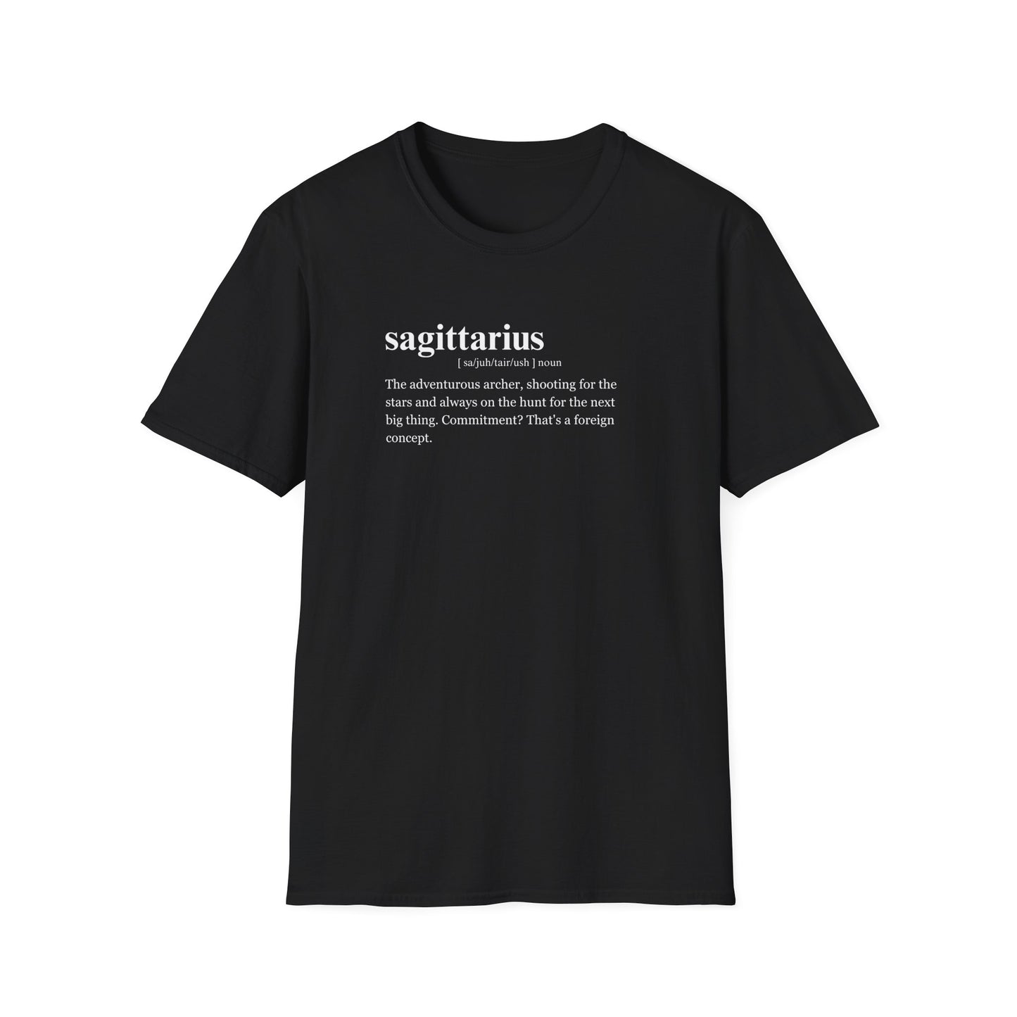 "SAGITTARIUS"Zodiac sign Unisex Softstyle T-Shirt