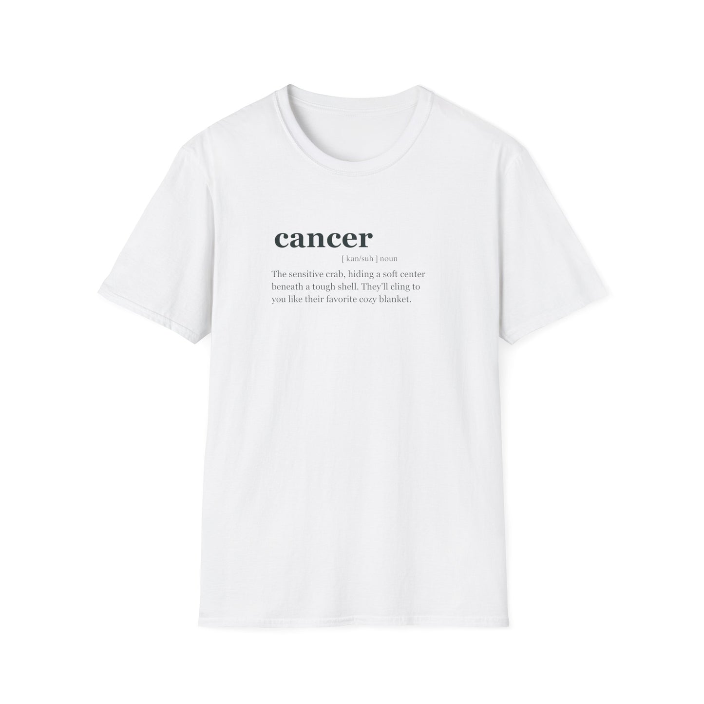 "CANCER "Zodiac sign Unisex Softstyle T-Shirt