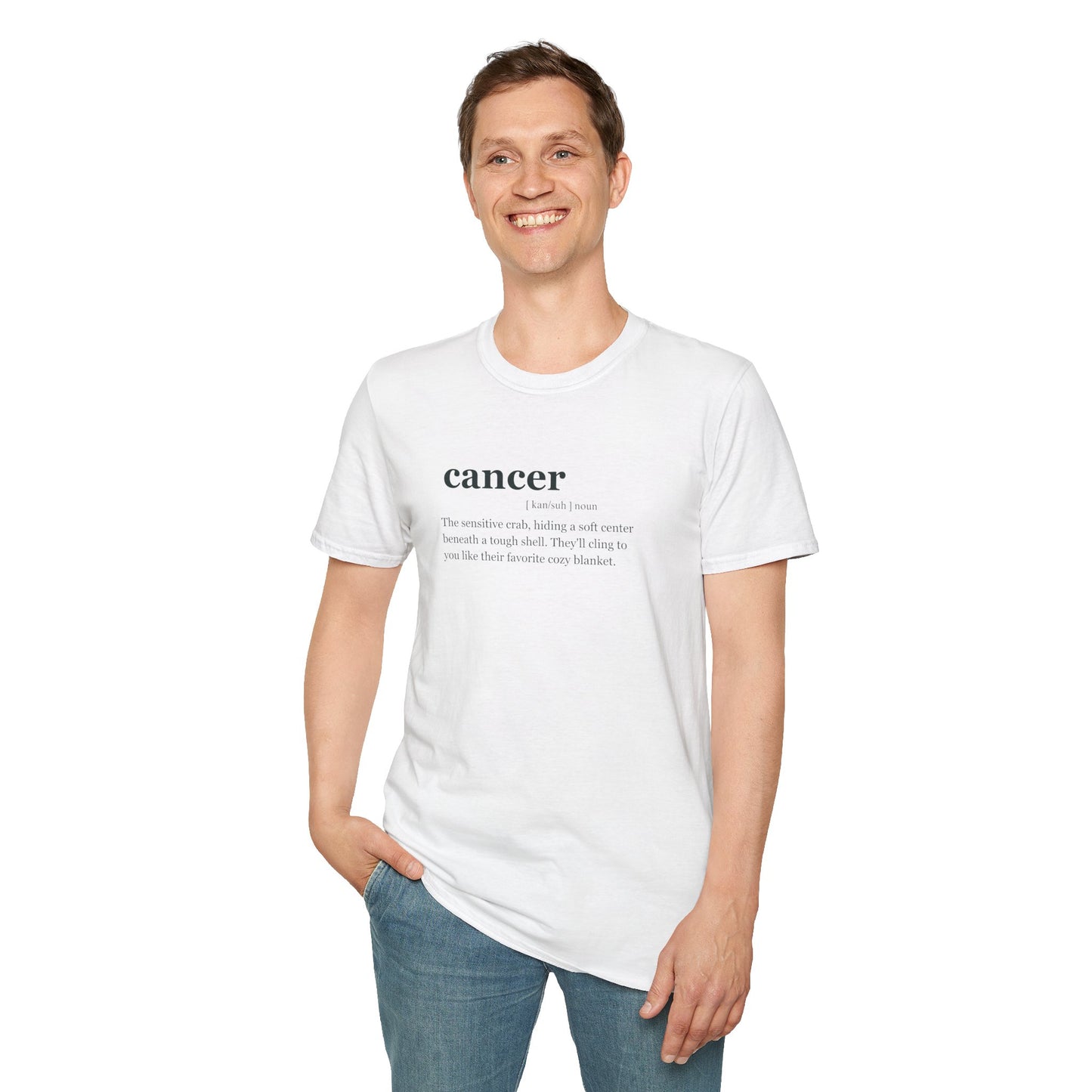 "CANCER "Zodiac sign Unisex Softstyle T-Shirt