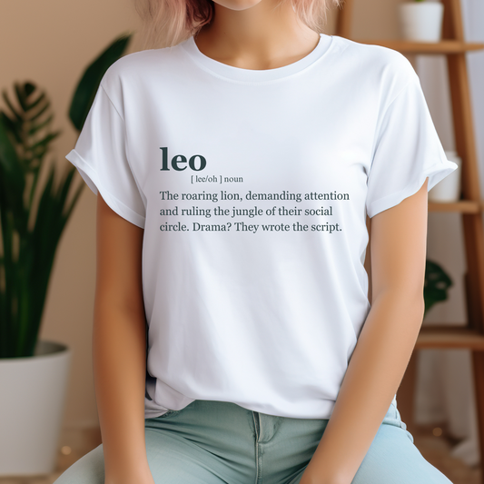 "LEO"Zodiac sign Unisex Softstyle T-Shirt