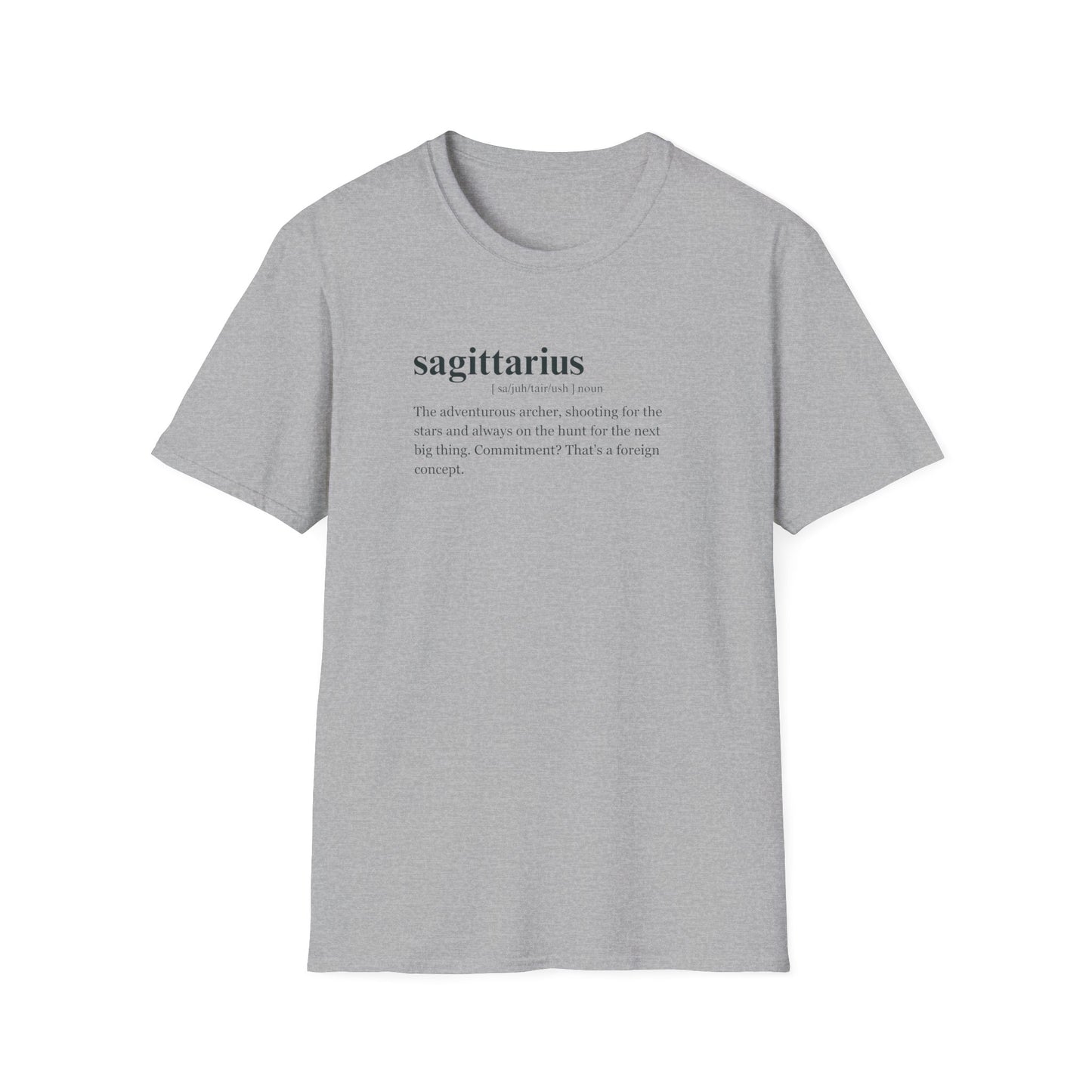 "SAGITTARIUS"Zodiac sign Unisex Softstyle T-Shirt