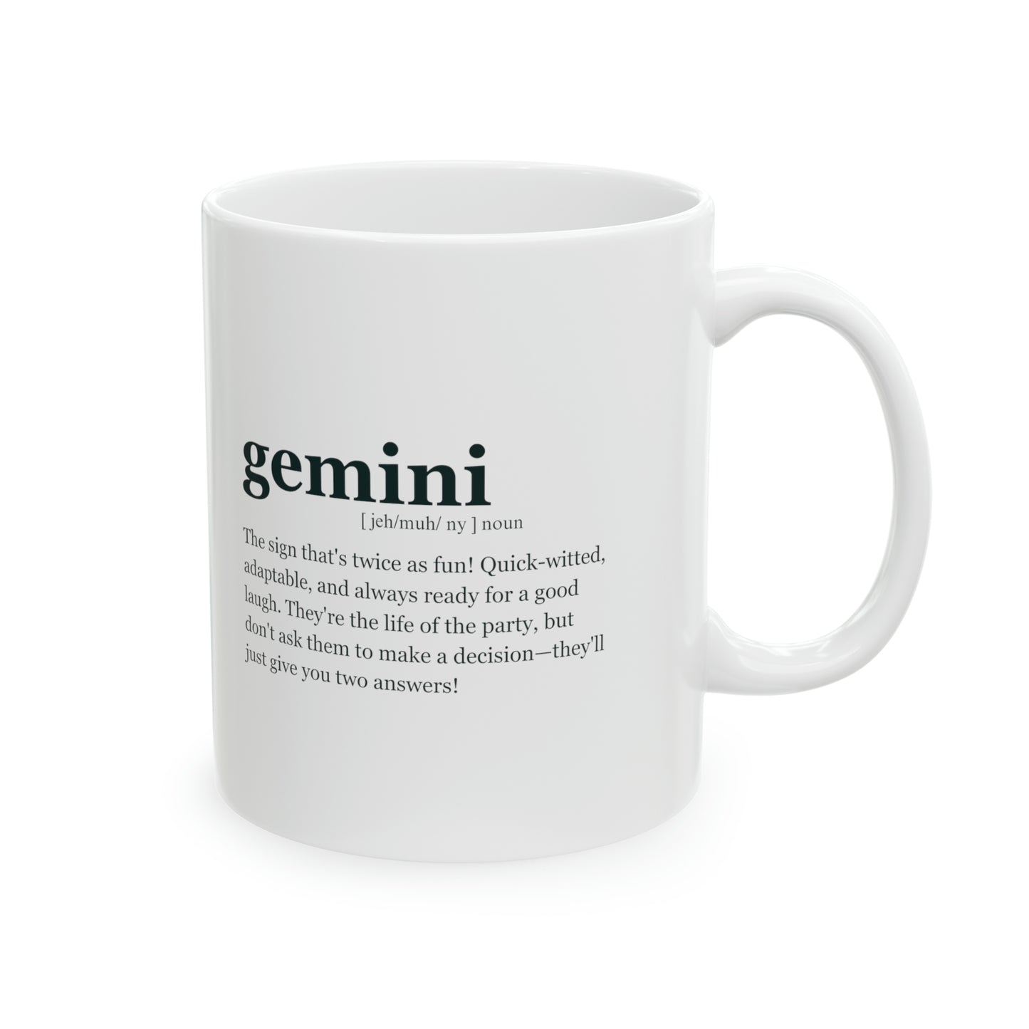 "GEMINI" Zodiac sign Ceramic Mug,