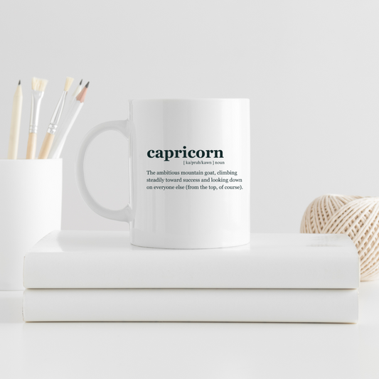 "CAPRICORN" Zodiac sign Ceramic Mug,