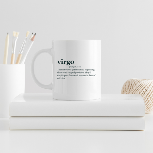 "VIRGO" Zodiac sign Ceramic Mug,