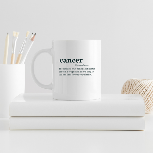 "CANCER" Zodiac sign Ceramic Mug,