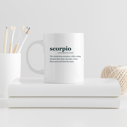 "SCORPIO" Zodiac sign Ceramic Mug,