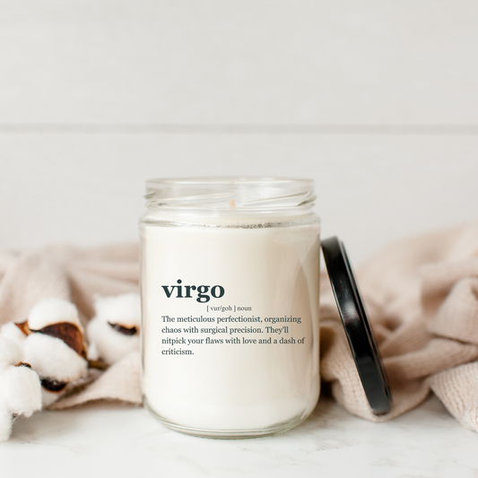 "VIRGO"Zodiac sign candle