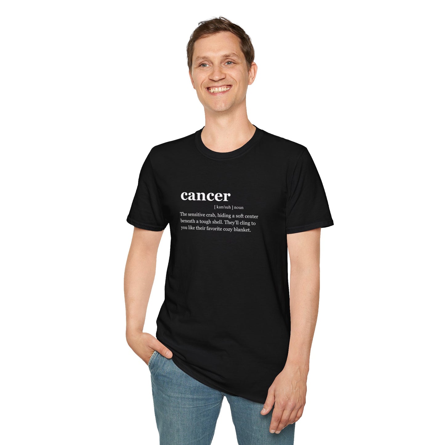 "CANCER "Zodiac sign Unisex Softstyle T-Shirt